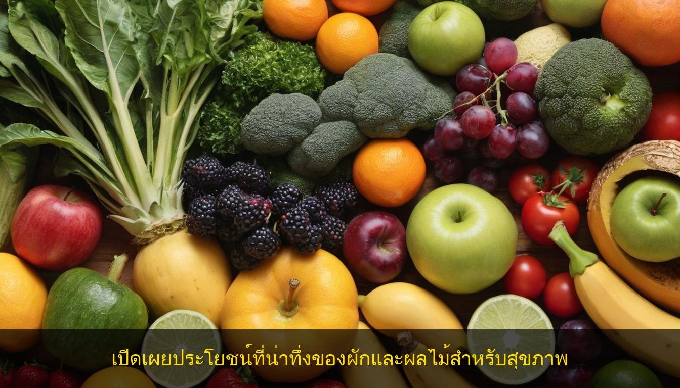 เปิดเผยประโยชน์ที่น่าทึ่งของผักและผลไม้สำหรับสุขภาพ